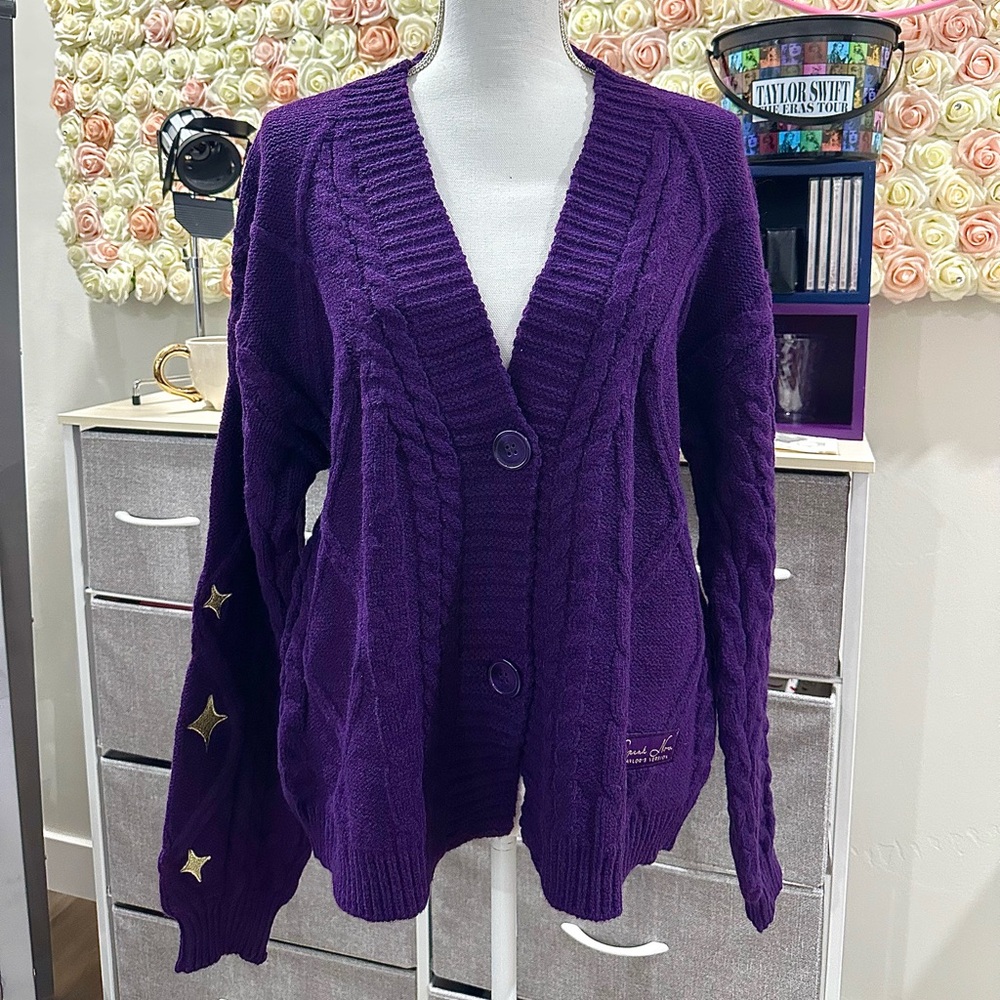 NEW IN BAG Taylor Swift Authentic Speak Now Purple Cardigan OFFICIAL MERCH